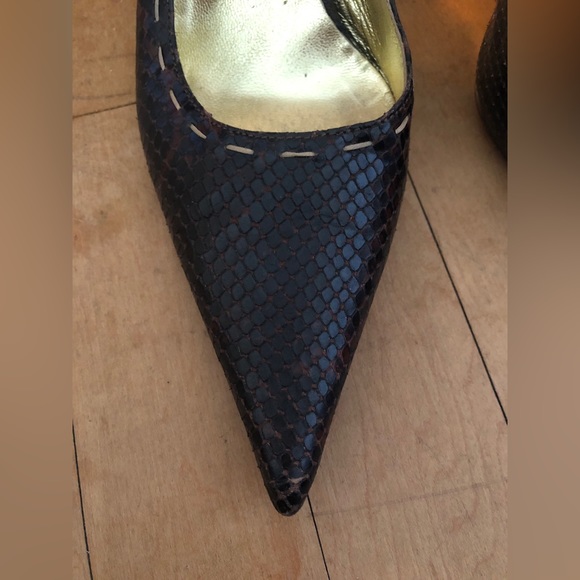 D&G Dolce & Gabbana Brown Heels Size: 39 US: 9 - Picture 3 of 16
